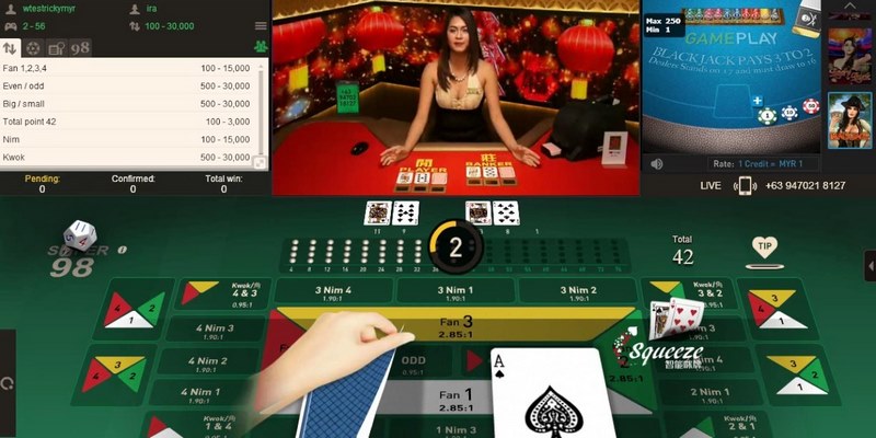 Các cược đa dạng trong game Fantan tại nhà cái Fun88